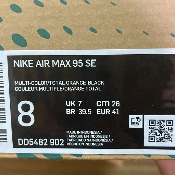 New Nike Air Max 93 SE ‘Japan Heritage’ . Size 8 women’s. From Japan - Picture 3 of 5